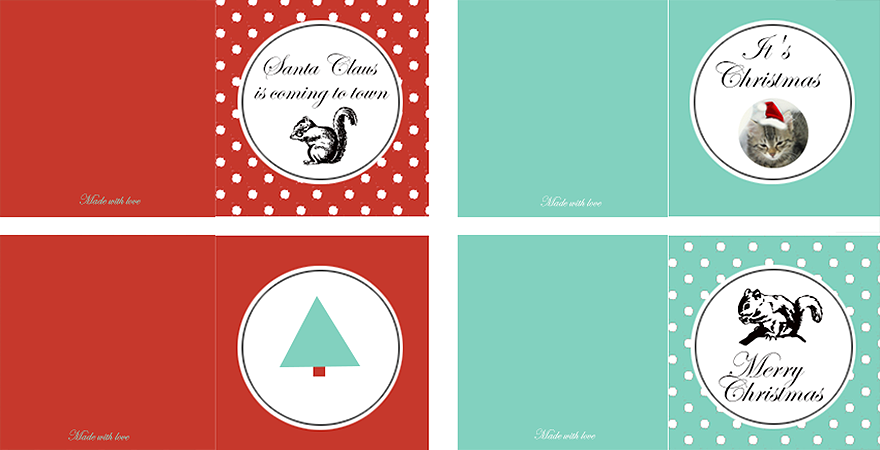 Weihnachtskarten vom Nikolaus  Minnja